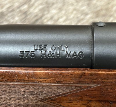 NEW WEATHERBY MARK V FRONTIER 375 H&H MAG, EXHIBITION WALNUT STOCK 24