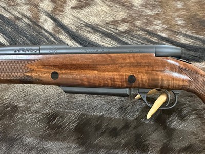 NEW WEATHERBY MARK V FRONTIER 375 H&H MAG, EXHIBITION WALNUT STOCK 24