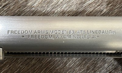 NEW FREEDOM ARMS MODEL 83 PREMIER GRADE 475 LINEBAUGH 7.5