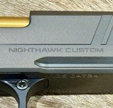 NEW NIGHTHAWK CUSTOM VICE PRESIDENT COMMANDER DOUBLE STACK 9MM 1911 W/ IOS, UPGRADES - LAYAWAY AVAILABLE - Image 8 of 25