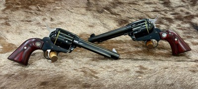NEW CONSECUTIVE SERIAL NUMBER PAIR OF RUGER VAQUERO 45 COLT 5.5