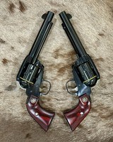 NEW CONSECUTIVE SERIAL NUMBER PAIR OF RUGER VAQUERO 45 COLT 5.5