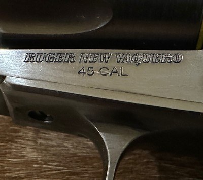 NEW CONSECUTIVE SERIAL NUMBER PAIR OF RUGER VAQUERO 45 COLT 5.5