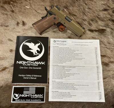 NEW NIGHTHAWK CUSTOM TRS (Tactical Ready Series) COMMANDER DOUBLE STACK 4.25