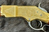 NEW UBERTI 1866 WINCHESTER YELLOWBOY WHITE CARBINE 38 SPECIAL INDIAN ENGRAVING, TACKS, GREAT WOOD 550025 - LAYAWAY AVAILABLE - Image 17 of 24
