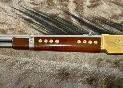 NEW UBERTI 1866 WINCHESTER YELLOWBOY WHITE CARBINE 38 SPECIAL INDIAN ENGRAVING, TACKS, GREAT WOOD 550025 - LAYAWAY AVAILABLE - Image 14 of 24