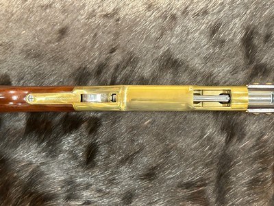 NEW UBERTI 1866 WINCHESTER YELLOWBOY WHITE CARBINE 38 SPECIAL INDIAN ENGRAVING, TACKS, GOOD WOOD 550025 - LAYAWAY AVAILABLE - Image 8 of 21