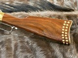 NEW UBERTI 1866 WINCHESTER YELLOWBOY WHITE CARBINE 38 SPECIAL INDIAN ENGRAVING, TACKS, GOOD WOOD 550025 - LAYAWAY AVAILABLE - Image 10 of 21