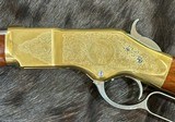 NEW UBERTI 1866 WINCHESTER YELLOWBOY WHITE CARBINE 38 SPECIAL INDIAN ENGRAVING, TACKS, GOOD WOOD 550025 - LAYAWAY AVAILABLE - Image 14 of 21