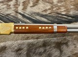 NEW UBERTI 1866 WINCHESTER YELLOWBOY WHITE CARBINE 38 SPECIAL INDIAN ENGRAVING, TACKS, GOOD WOOD 550025 - LAYAWAY AVAILABLE - Image 5 of 22