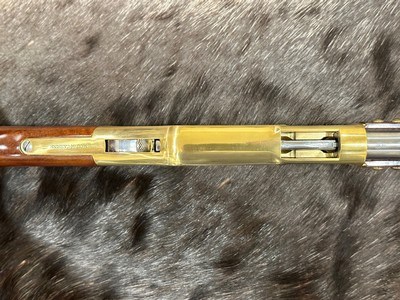 NEW UBERTI 1866 WINCHESTER YELLOWBOY WHITE CARBINE 38 SPECIAL INDIAN ENGRAVING, TACKS, GOOD WOOD 550025 - LAYAWAY AVAILABLE - Image 8 of 22