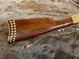 NEW UBERTI 1866 WINCHESTER YELLOWBOY WHITE CARBINE 38 SPECIAL INDIAN ENGRAVING, TACKS, GOOD WOOD 550025 - LAYAWAY AVAILABLE - Image 3 of 22