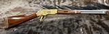 NEW UBERTI 1866 WINCHESTER YELLOWBOY WHITE CARBINE 38 SPECIAL INDIAN ENGRAVING, TACKS, GOOD WOOD 550025 - LAYAWAY AVAILABLE - Image 1 of 22