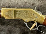 NEW UBERTI 1866 WINCHESTER YELLOWBOY WHITE CARBINE 38 SPECIAL INDIAN ENGRAVING, TACKS, GOOD WOOD 550025 - LAYAWAY AVAILABLE - Image 16 of 22