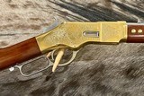 NEW UBERTI 1866 WINCHESTER YELLOWBOY WHITE CARBINE 38 SPECIAL INDIAN ENGRAVING, TACKS, GOOD WOOD 550025 - LAYAWAY AVAILABLE - Image 4 of 20