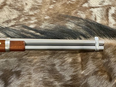 NEW UBERTI 1866 WINCHESTER YELLOWBOY WHITE CARBINE 38 SPECIAL INDIAN ENGRAVING, TACKS, GOOD WOOD 550025 - LAYAWAY AVAILABLE - Image 6 of 20
