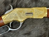 NEW UBERTI 1866 WINCHESTER YELLOWBOY WHITE CARBINE 38 SPECIAL INDIAN ENGRAVING, TACKS, GOOD WOOD 550025 - LAYAWAY AVAILABLE - Image 7 of 20