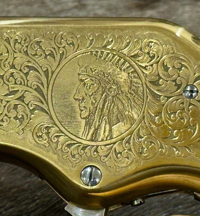 NEW UBERTI 1866 WINCHESTER YELLOWBOY WHITE CARBINE 38 SPECIAL INDIAN ENGRAVING, TACKS 550025 - LAYAWAY AVAILABLE - Image 19 of 25