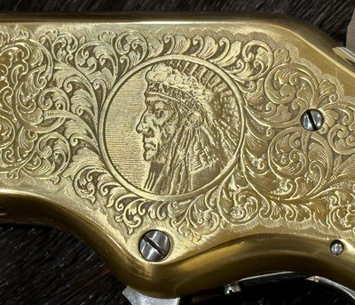 NEW UBERTI 1866 WINCHESTER YELLOWBOY WHITE CARBINE 45 COLT INDIAN ENGRAVING TACKS 550031 - LAYAWAY AVAILABLE - Image 19 of 24