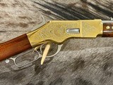 NEW UBERTI 1866 WINCHESTER YELLOWBOY WHITE CARBINE 45 COLT INDIAN ENGRAVING TACKS 550031 - LAYAWAY AVAILABLE - Image 4 of 21