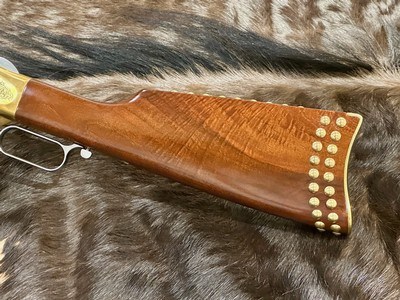 NEW UBERTI 1866 WINCHESTER YELLOWBOY WHITE CARBINE 45 COLT INDIAN ENGRAVING TACKS 550031 - LAYAWAY AVAILABLE - Image 11 of 21