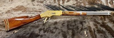 NEW UBERTI 1866 WINCHESTER YELLOWBOY WHITE CARBINE 45 COLT INDIAN ENGRAVING TACKS 550031 - LAYAWAY AVAILABLE - Image 1 of 21