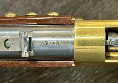 NEW UBERTI 1866 WINCHESTER YELLOWBOY WHITE CARBINE 45 COLT INDIAN ENGRAVING TACKS 550031 - LAYAWAY AVAILABLE - Image 16 of 23