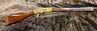 NEW UBERTI 1866 WINCHESTER YELLOWBOY WHITE CARBINE 45 COLT INDIAN ENGRAVING TACKS 550031 - LAYAWAY AVAILABLE - Image 2 of 23