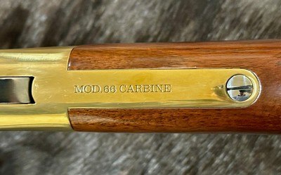 NEW UBERTI 1866 WINCHESTER YELLOWBOY WHITE CARBINE 45 COLT INDIAN ENGRAVING TACKS 550031 - LAYAWAY AVAILABLE - Image 19 of 23