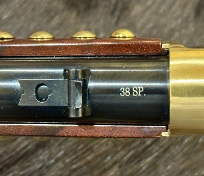 NEW UBERTI 1866 WINCHESTER YELLOWBOY CARBINE 38 SPECIAL INDIAN ENGRAVING, TACKS 550024 - LAYAWAY AVAILABLE - Image 15 of 22
