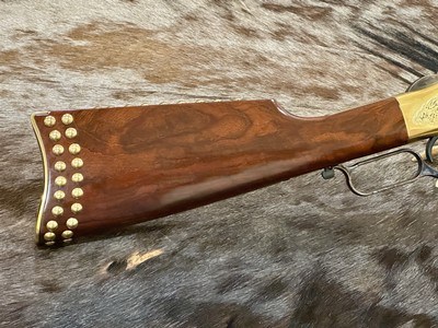 NEW UBERTI 1866 WINCHESTER YELLOWBOY CARBINE 38 SPECIAL INDIAN ENGRAVING, TACKS 550024 - LAYAWAY AVAILABLE - Image 1 of 22