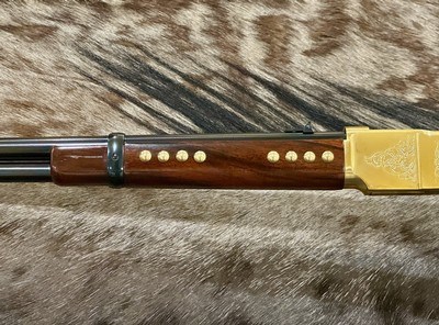 NEW UBERTI 1866 WINCHESTER YELLOWBOY CARBINE 38 SPECIAL INDIAN ENGRAVING, TACKS 550024 - LAYAWAY AVAILABLE - Image 12 of 22