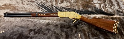NEW UBERTI 1866 WINCHESTER YELLOWBOY CARBINE 38 SPECIAL INDIAN ENGRAVING, TACKS 550024 - LAYAWAY AVAILABLE - Image 3 of 22