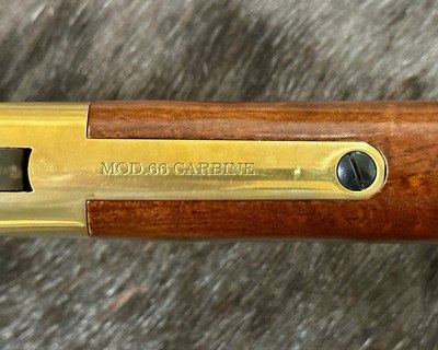 NEW UBERTI 1866 WINCHESTER YELLOWBOY CARBINE 38 SPECIAL INDIAN ENGRAVING, TACKS 550024 - LAYAWAY AVAILABLE - Image 18 of 22