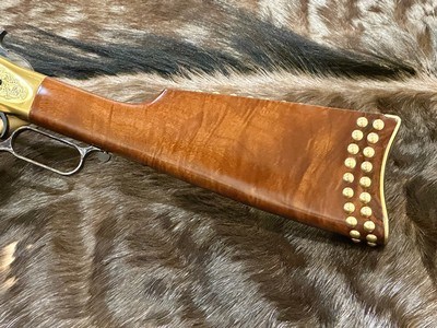 NEW UBERTI 1866 WINCHESTER YELLOWBOY CARBINE 38 SPECIAL INDIAN ENGRAVING, TACKS 550024 - LAYAWAY AVAILABLE - Image 10 of 22