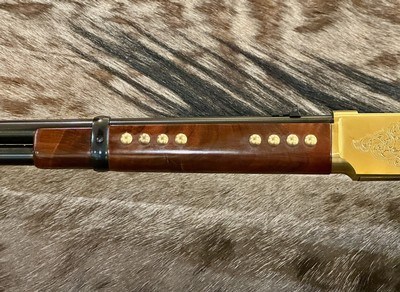 NEW UBERTI 1866 WINCHESTER YELLOWBOY CARBINE 38 SPECIAL INDIAN ENGRAVING, TACKS 550024 - LAYAWAY AVAILABLE - Image 12 of 22