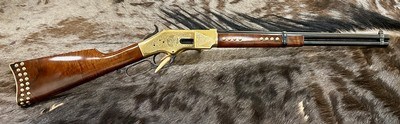 NEW UBERTI 1866 WINCHESTER YELLOWBOY CARBINE 38 SPECIAL INDIAN ENGRAVING, TACKS 550024 - LAYAWAY AVAILABLE - Image 1 of 22