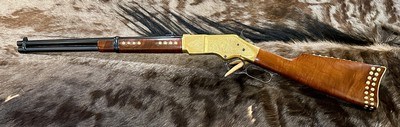 NEW UBERTI 1866 WINCHESTER YELLOWBOY CARBINE 38 SPECIAL INDIAN ENGRAVING, TACKS 550024 - LAYAWAY AVAILABLE - Image 2 of 22