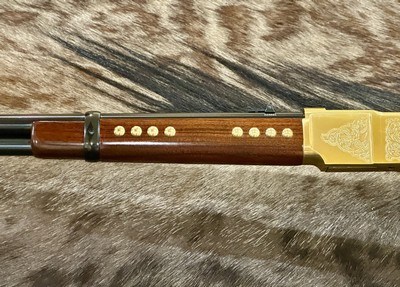 NEW UBERTI 1866 WINCHESTER YELLOWBOY CARBINE 38 SPECIAL INDIAN ENGRAVING, TACKS 550024 - LAYAWAY AVAILABLE - Image 13 of 22