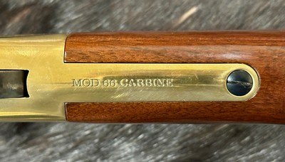 NEW UBERTI 1866 WINCHESTER YELLOWBOY CARBINE 38 SPECIAL INDIAN ENGRAVING, TACKS 550024 - LAYAWAY AVAILABLE - Image 18 of 22
