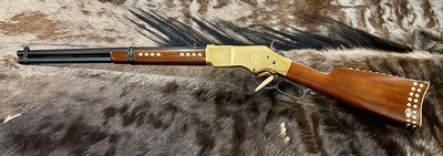 NEW UBERTI 1866 WINCHESTER YELLOWBOY CARBINE 38 SPECIAL INDIAN ENGRAVING, TACKS 550024 - LAYAWAY AVAILABLE - Image 2 of 22