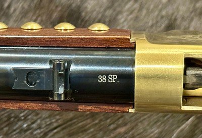 NEW UBERTI 1866 WINCHESTER YELLOWBOY CARBINE 38 SPECIAL INDIAN ENGRAVING, TACKS 550024 - LAYAWAY AVAILABLE - Image 16 of 22