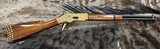 NEW UBERTI 1866 WINCHESTER YELLOWBOY CARBINE 38 SPECIAL INDIAN ENGRAVING, TACKS 550024 - LAYAWAY AVAILABLE - Image 1 of 21