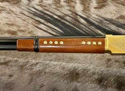 NEW UBERTI 1866 WINCHESTER YELLOWBOY CARBINE 38 SPECIAL INDIAN ENGRAVING, TACKS 550024 - LAYAWAY AVAILABLE - Image 12 of 21
