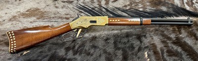 NEW UBERTI 1866 WINCHESTER YELLOWBOY CARBINE 38 SPECIAL INDIAN ENGRAVING, TACKS 550024 - LAYAWAY AVAILABLE - Image 1 of 21