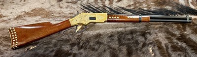 NEW UBERTI 1866 WINCHESTER YELLOWBOY CARBINE 38 SPECIAL INDIAN ENGRAVING, TACKS 550024 - LAYAWAY AVAILABLE - Image 1 of 22