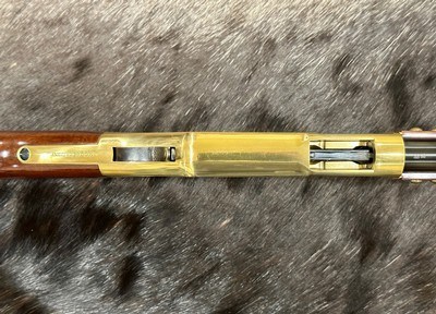 NEW UBERTI 1866 WINCHESTER YELLOWBOY CARBINE 38 SPECIAL INDIAN ENGRAVING, TACKS 550024 - LAYAWAY AVAILABLE - Image 9 of 22