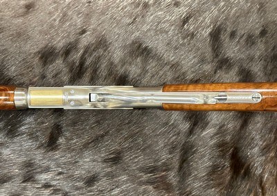 EXHIBITION, HAND-ENGRAVED UBERTI 1873 WINCHESTER IN THE WHITE SPORTING 45 COLT 20