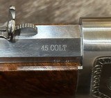 EXHIBITION, HAND-ENGRAVED UBERTI 1873 WINCHESTER IN THE WHITE SPORTING 45 COLT 20