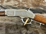 EXHIBITION, HAND-ENGRAVED UBERTI 1873 WINCHESTER IN THE WHITE SPORTING 45 COLT 20